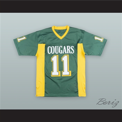 Russell Wilson 11 Collegiate School Cougars Green Football Jersey