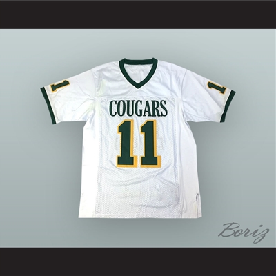 Russell Wilson 11 Collegiate School Cougars White Football Jersey