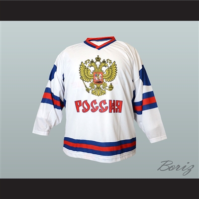 Russia National Team White Hockey Jersey