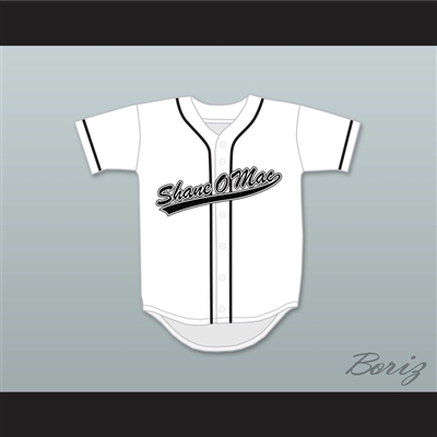 S McMahon The Money 33 White Button Down Baseball Jersey