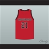 Shaqir O'Neal 21 Crossroads School Roadrunners Red Basketball Jersey 1