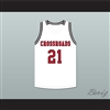 Shaqir O'Neal 21 Crossroads School Roadrunners White Basketball Jersey 1