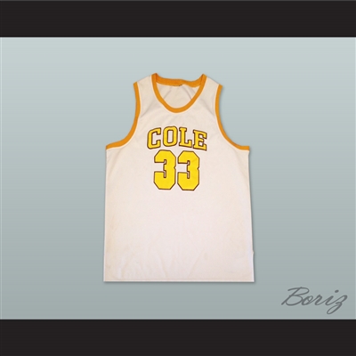 Shaquille O'Neal 33 Robert G. Cole High School White Basketball Jersey