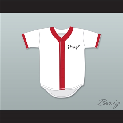 Darryl Strawberry 44 Springfield Nuclear Power Plant Softball Team Baseball Jersey
