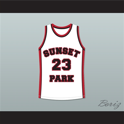 De'aundre Bonds Busy-Bee 23 Sunset Park White Basketball Jersey