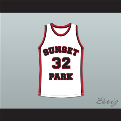 Terrence Howard Spaceman 32 Sunset Park White Basketball Jersey