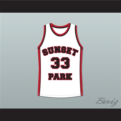 Talent Harris Butter 33 Sunset Park White Basketball Jersey