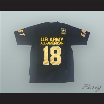 Sam Darnold 18 U.S. Army High School All-American East Black Football Jersey