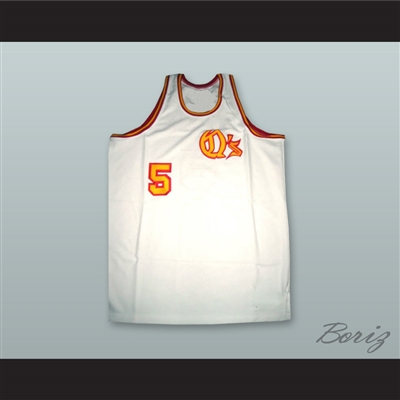 San Diego Travis Grant 5 White Basketball Jersey