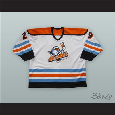 Sandro Sbrocca 29 San Diego Gulls White Hockey Jersey
