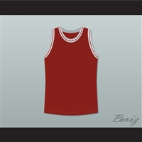 Philip Seymour Hoffman Sandy Lyle Along Came Polly Dark Red Basketball Jersey