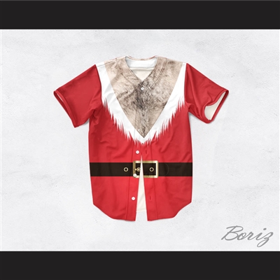 Santa Claus Tunic Hairy Chest Baseball Jersey