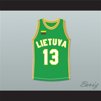 Sarunas Marciulionis 13 Lithuania Basketball Jersey