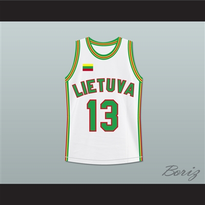 Sarunas Marciulionis 13 Lithuania Basketball Jersey