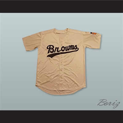 Satchel Paige 29 St Louis Browns Tan Baseball Jersey