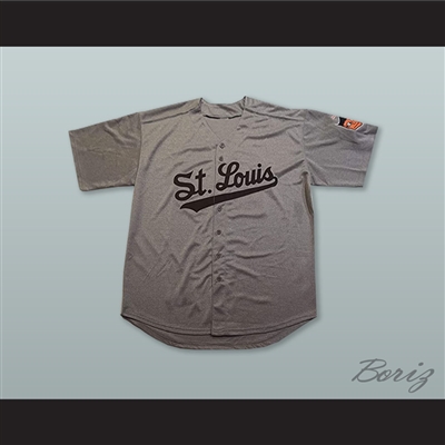 Satchel Paige 29 St Louis Browns Gray Baseball Jersey