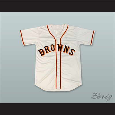 Satchel Paige 29 St Louis Browns White Button Down Baseball Jersey