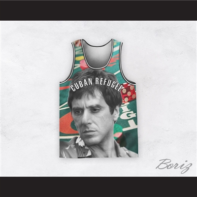 Scarface 11 Cuban Refugee Basketball Jersey Design 1
