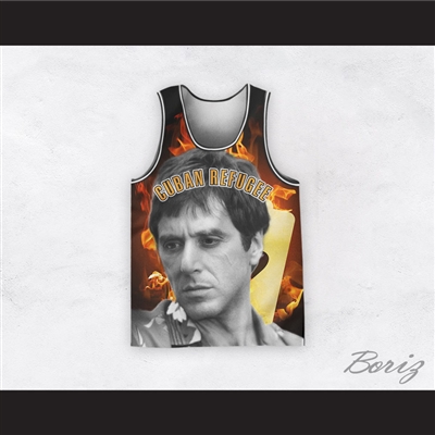 Scarface 11 Cuban Refugee Basketball Jersey Design 3