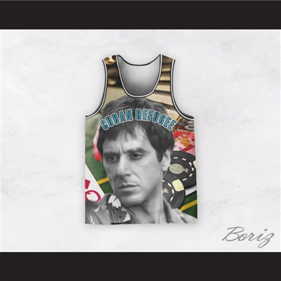 Scarface 11 Cuban Refugee Basketball Jersey Design 4