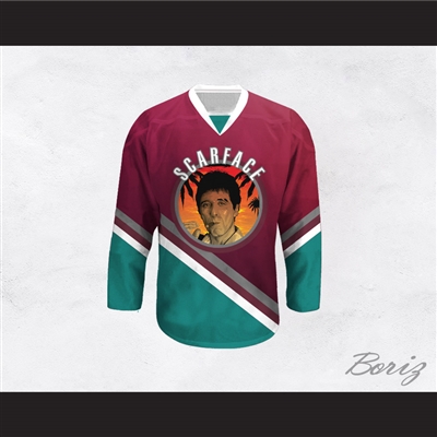 Scarface Al Pacino 32 Hockey Jersey Design 1