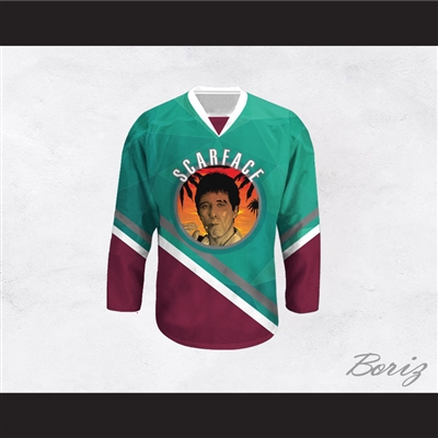 Scarface Al Pacino 32 Hockey Jersey Design 2