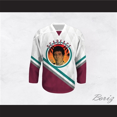 Scarface Al Pacino 32 Hockey Jersey Design 3