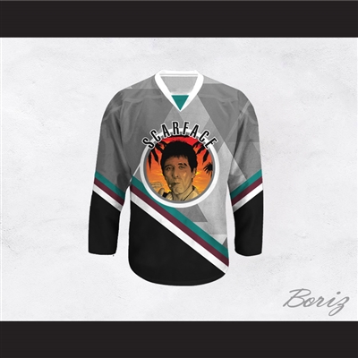 Scarface Al Pacino 32 Hockey Jersey Design 5