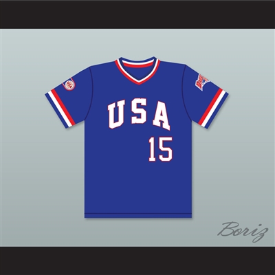Scott Bankhead 15 1984 USA Team Blue Baseball Jersey