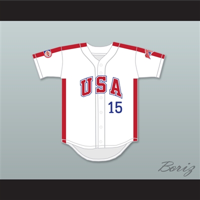 Scott Bankhead 15 1984 USA Team White Button Down Baseball Jersey