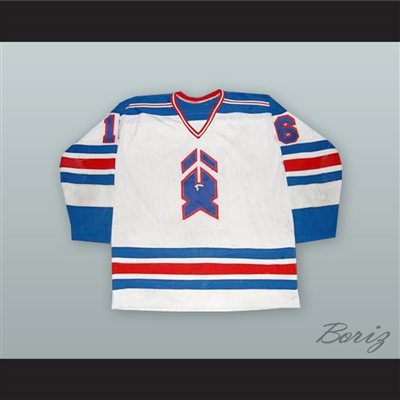 Scott Gruhl 16 New Haven Nighthawks White Hockey Jersey