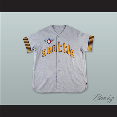 Seattle Pilots 37 Gray Baseball Jersey