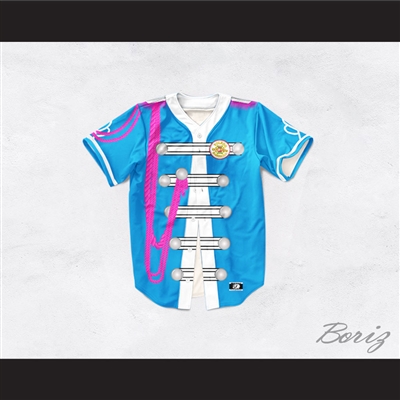John Lennon 17 Light Blue Sgt. Pepper's Style Baseball Jersey