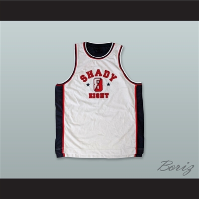 Shady Limited 8 Shady Eight White Basketball Jersey