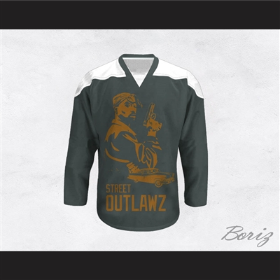 Tupac Shakur 05 Street Outlawz Hockey Jersey