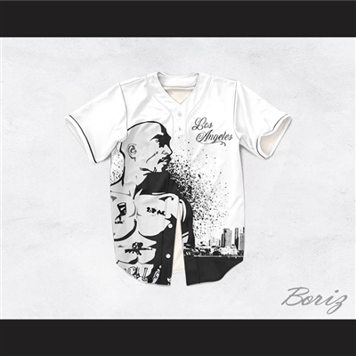 Tupac Amaru Shakur 11 Los Angeles White Baseball Jersey