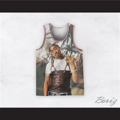 Tupac Shakur 16 California Westside Basketball Jersey
