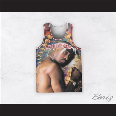 Tupac Shakur 16 Killuminati Moon Phases Basketball Jersey