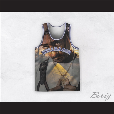 Tupac Shakur 6 Hellrazor Sunset Basketball Jersey