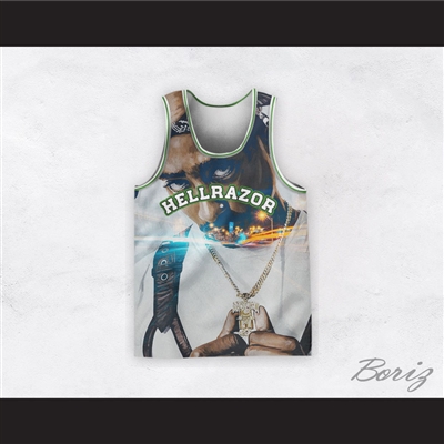 Tupac Shakur 6 Hellrazor Street Nights Basketball Jersey