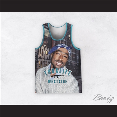 2Pac Shakur 99 Thug Life Westside Basketball Jersey Design 4