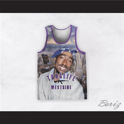 2Pac Shakur 99 Thug Life Westside Basketball Jersey Design 5
