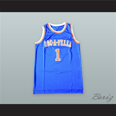 Shawn Carter 1 Roc-A-Fella Blue Basketball Jersey