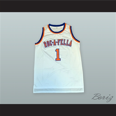Shawn Carter 1 Roc-A-Fella White Basketball Jersey