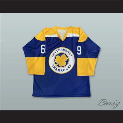 Shoresy 69 Letterkenny Shamrocks Royal Blue Hockey Jersey