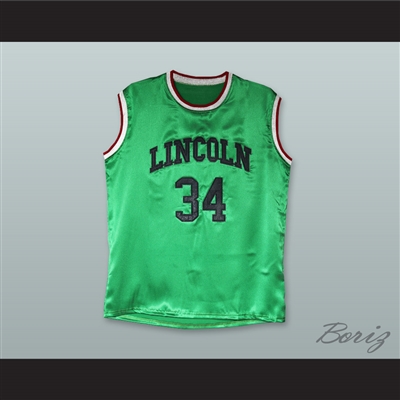 Jesus Shuttlesworth 34 Lincoln Green Silk Basketball Jersey
