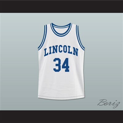 Ray Allen Jesus Shuttlesworth 34 White Lincoln High School Basketball Jersey He Got Game