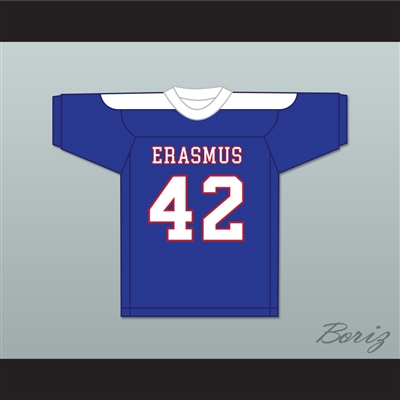 Sid Luckman 42 Erasmus Hall High School Blue Football Jersey 2
