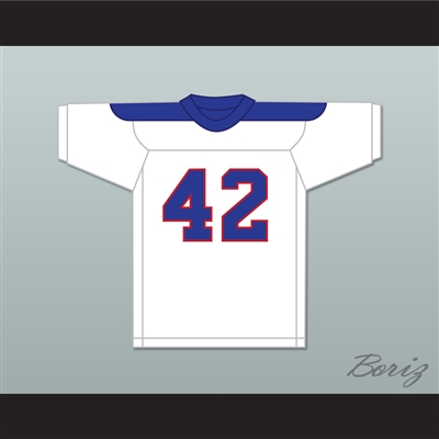 Sid Luckman 42 Erasmus Hall High School White Football Jersey 1