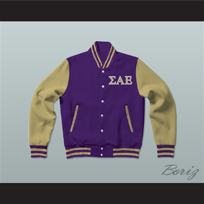 Sigma Alpha Epsilon Fraternity Varsity Letterman Jacket-Style Sweatshirt